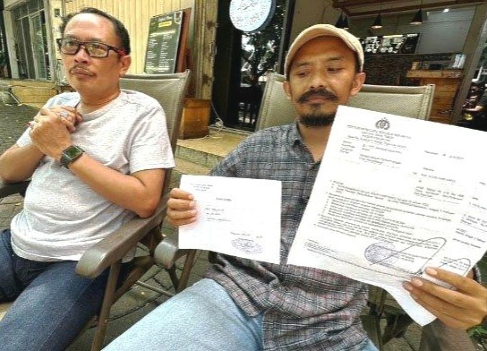 (kiri) Lujeng Sudarto (kanan) Agus Hariyanto