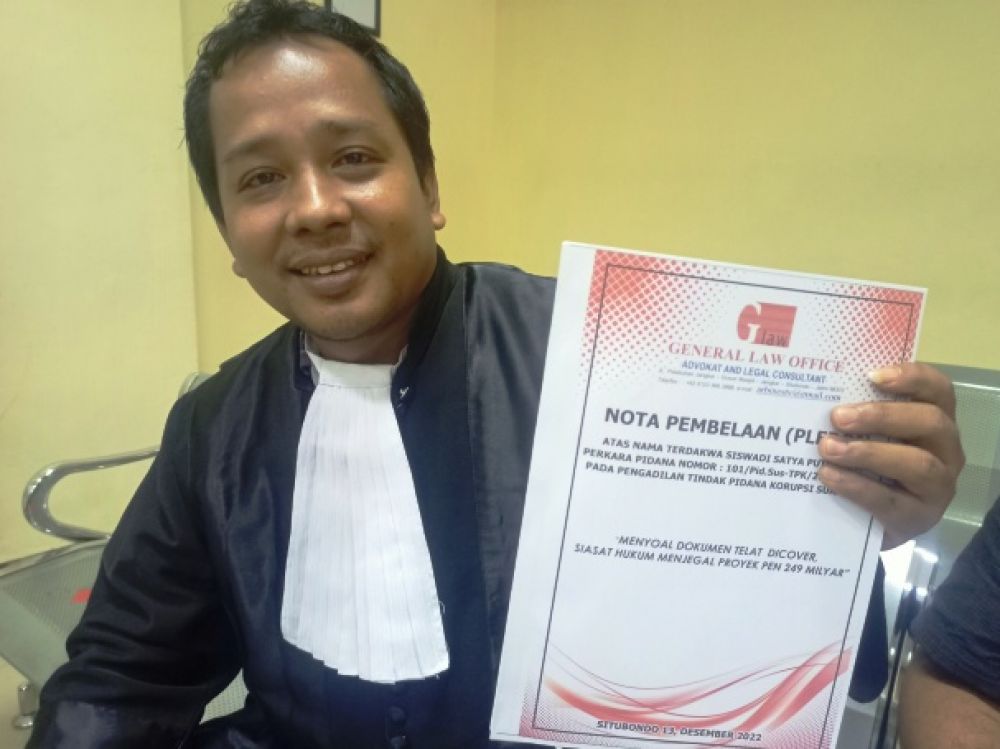Khoirul Anwar penasihat hukum Anton Sujarwo, Siswadi Satya Putra dan Toni Wahyudi
