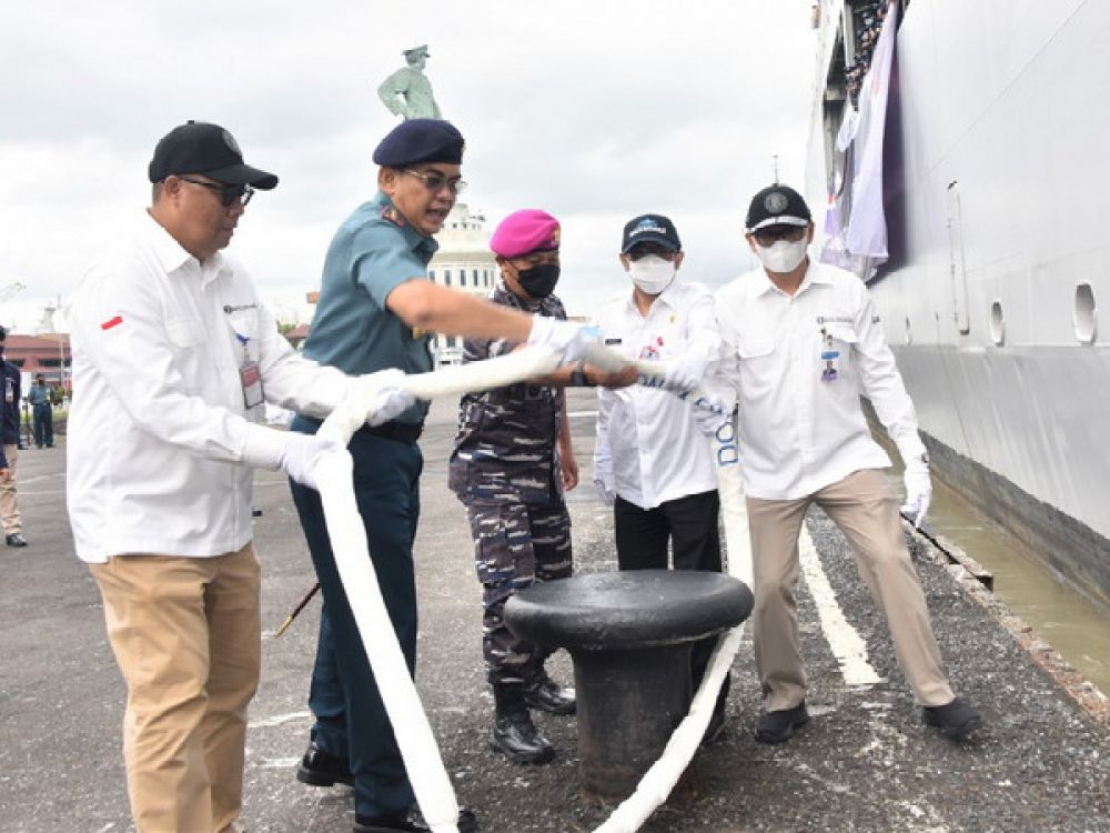 Bank Indonesia bersama Koarmada II saat Melepas Kas Keliling.