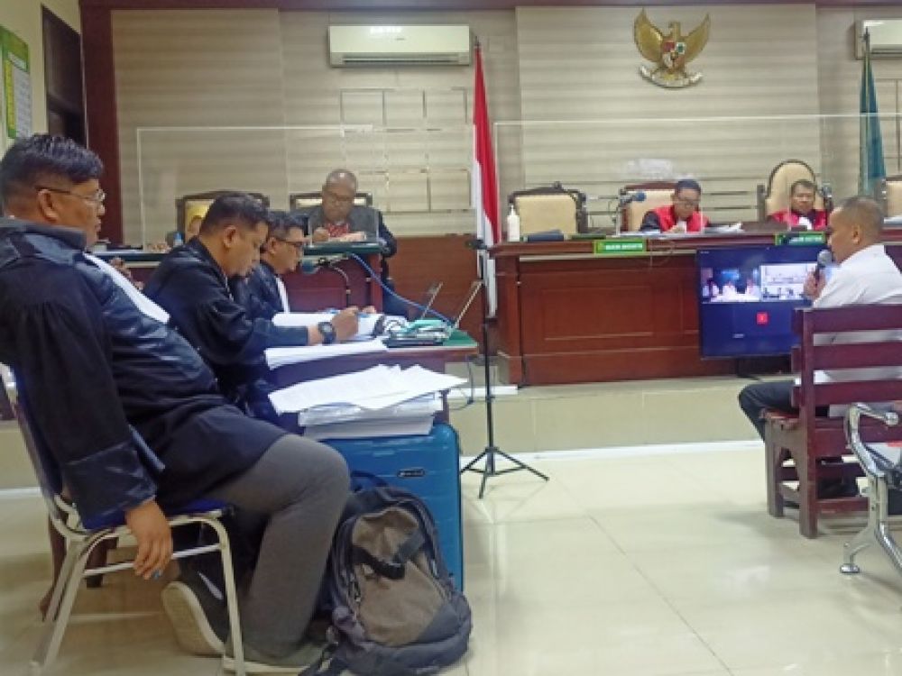 Raden Moh Taufan Zairinsjah saat bersaksi
