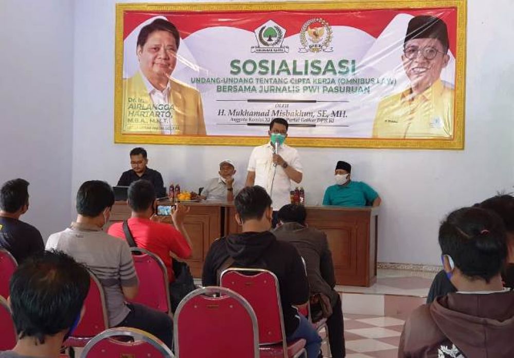 Misbhakun Golkar Sosialisasi UU Cipta Kerja