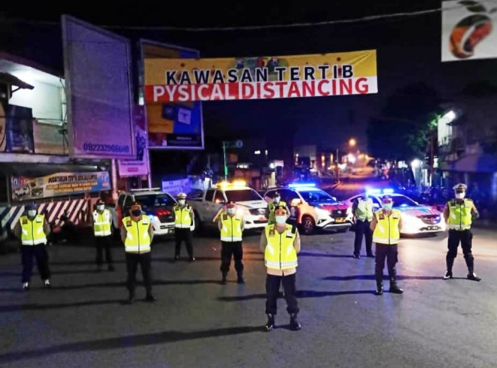 Polres Pasuruan Terapkan Physical Distancing