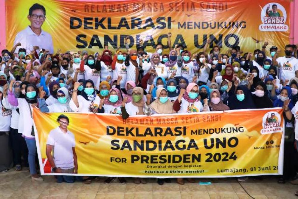 Deklarasi Relawan Sandiaga Uno Presiden 2024