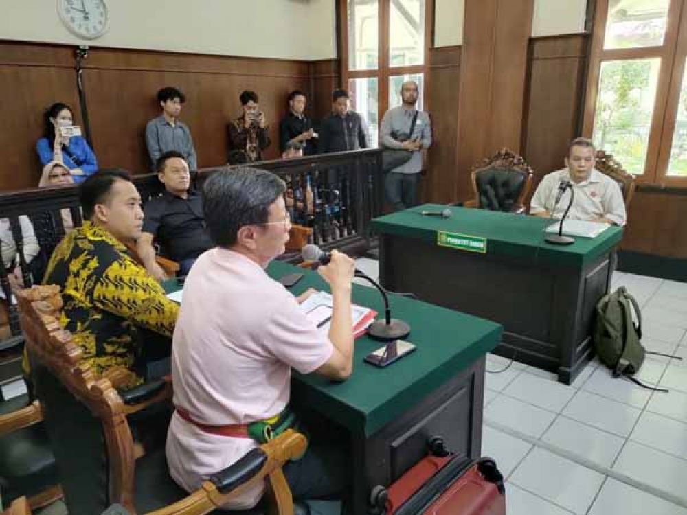 Sidang kepailitan UD Sinar Jati di PN Surabaya, Selasa, (09/07/2024).