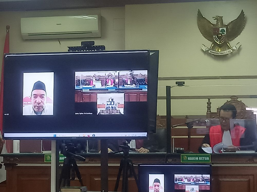 Terdakwa Trisno Hariyanto